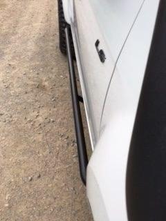 ISUZU D-MAX 2012-2020 ANGLED ROCK SLIDERS / SIDE STEPS - POWDERCOATED - Image 5