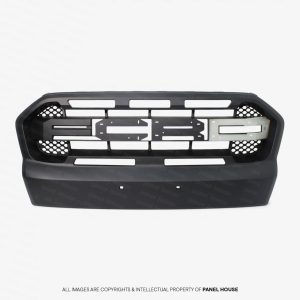 BLACK F STYLE GRILL FITS FORD RANGER PX2 MK2 2015 - 2018 XL XLS XLT WILDTRAK