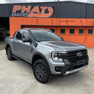 FORD RANGER PY 2023+ ANGLED ROCK SLIDERS / SIDE STEPS
